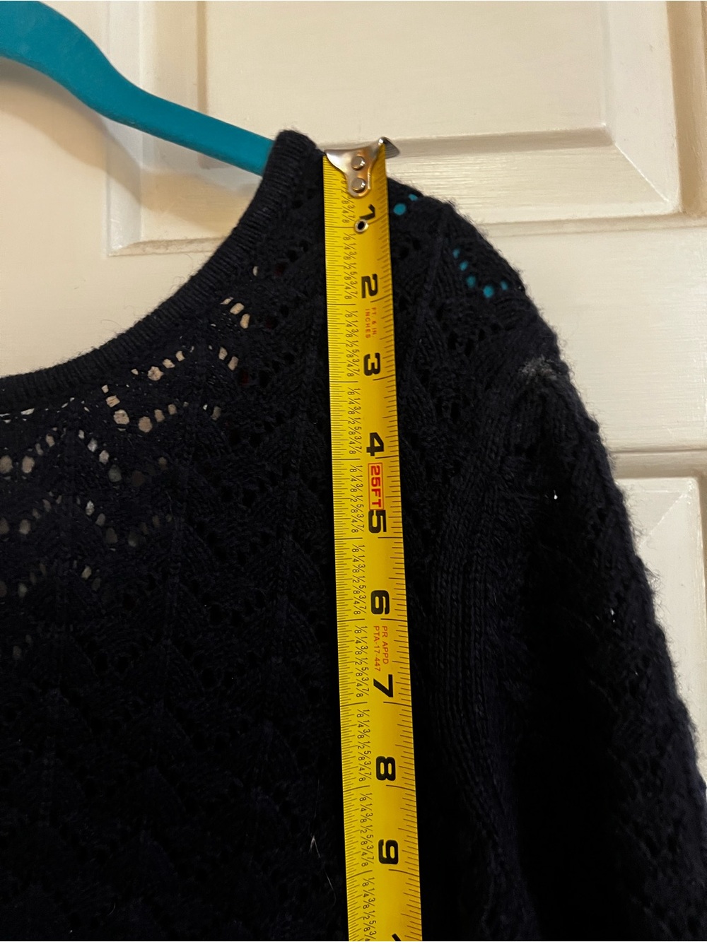 Boden Black Openwork Deep Back Crewneck Sweater - Picture 8 of 11